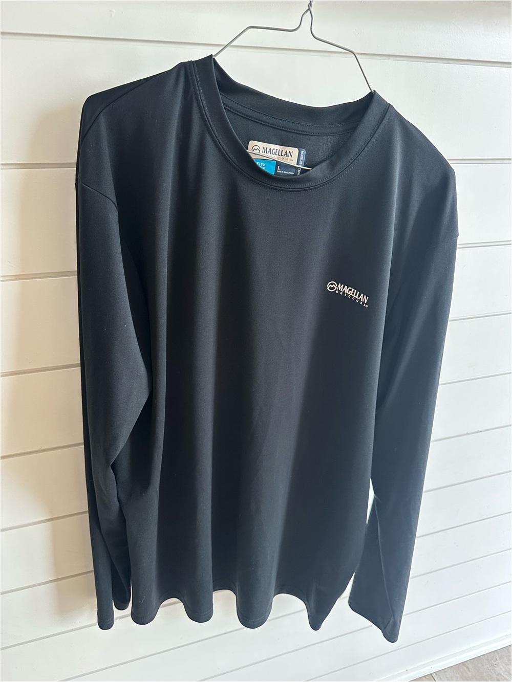 Magellan Outdoors Men's Black Performance Long-Sleeve Shirt-Missouri